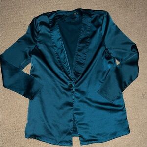 Boohoo Deep Teal Women's Blazer